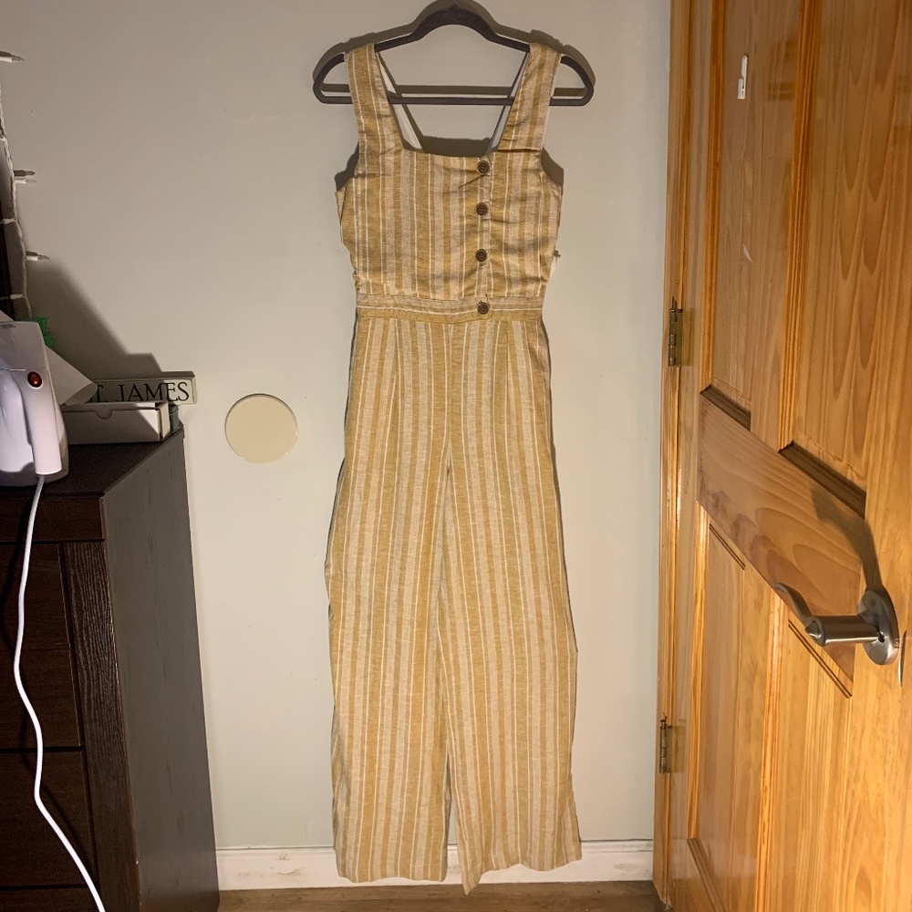 Vintage Yellow Full Legnth Romper